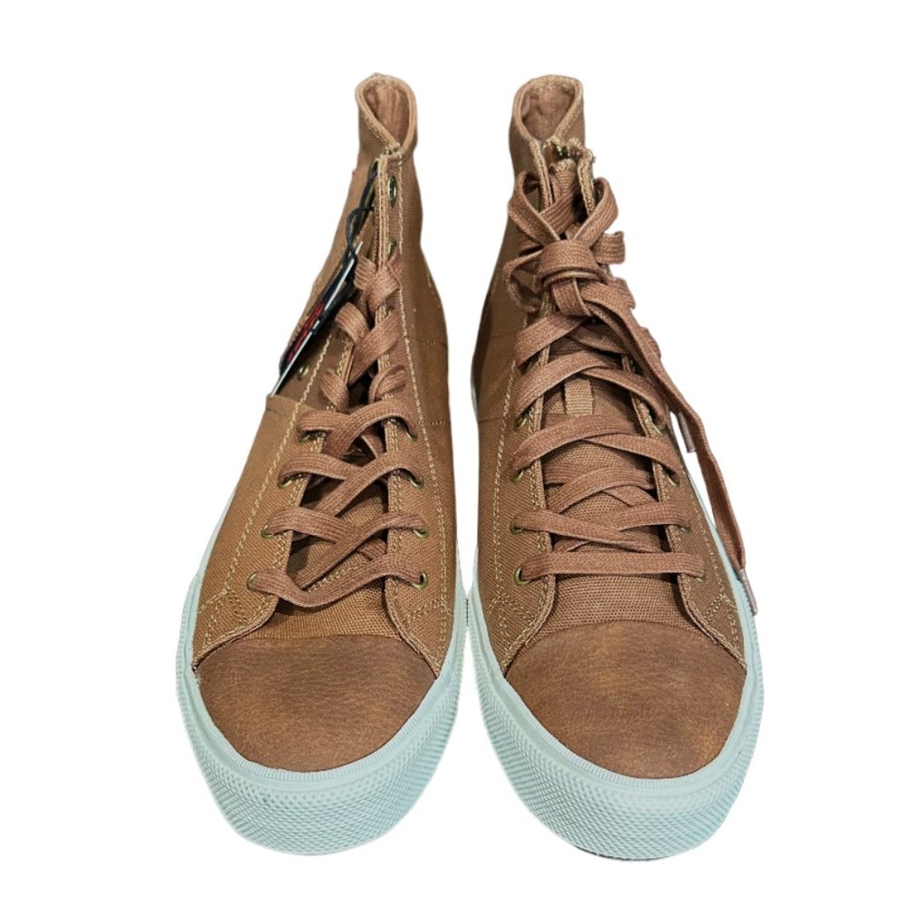 NIB LEVI'S MEN'S ZIP EX L MID LUX SNEAKERS - Picture 6 of 8
